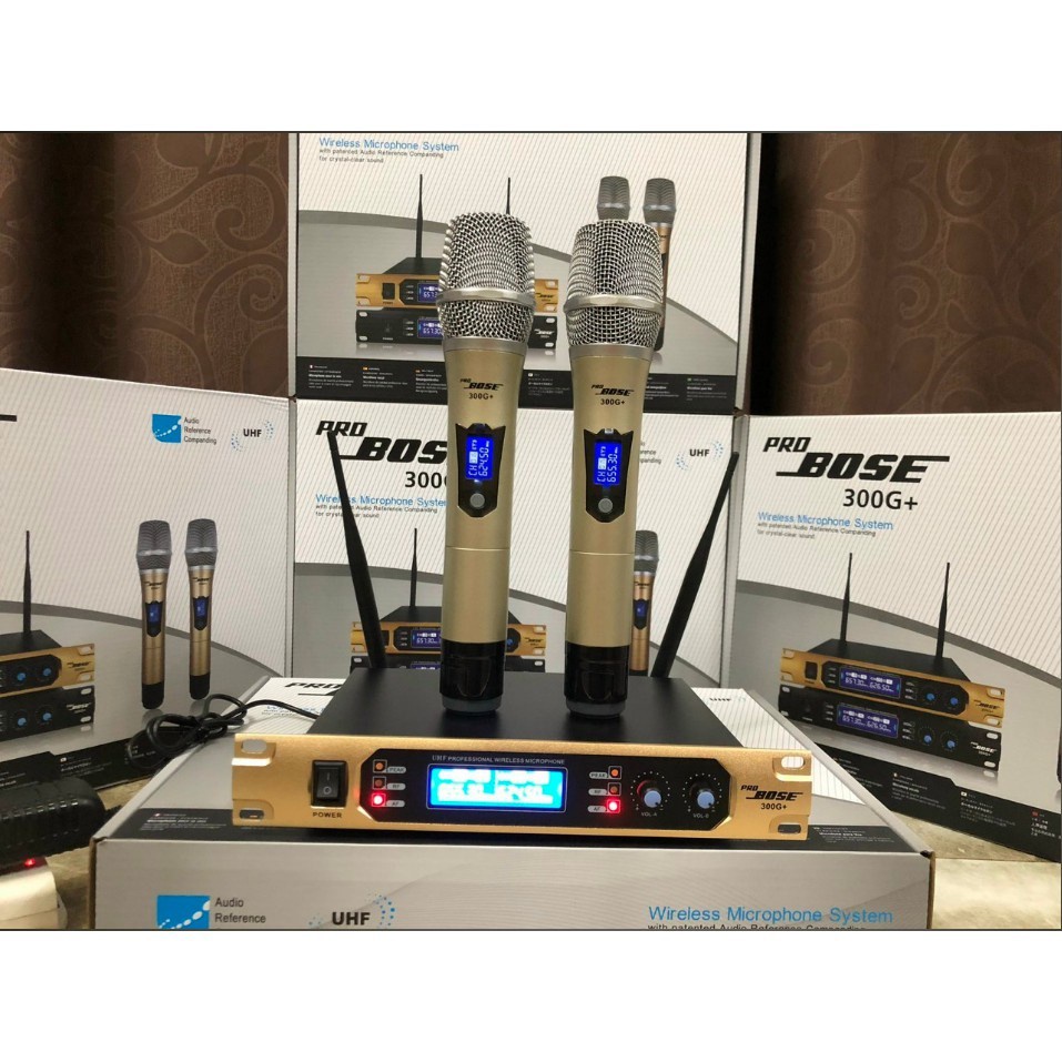 Đánh giá tính năng Micro karaoke Bose Pro 300G+ Khả năng thu phát sóng Micro không dây Bose Pro 300G+ sử dụng tần số són