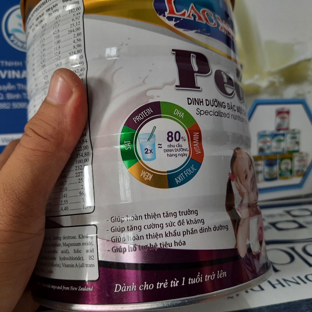Sữa tăng cân Lacmilk pedia 900g cho trẻ biếng ăn từ 1 tuổi