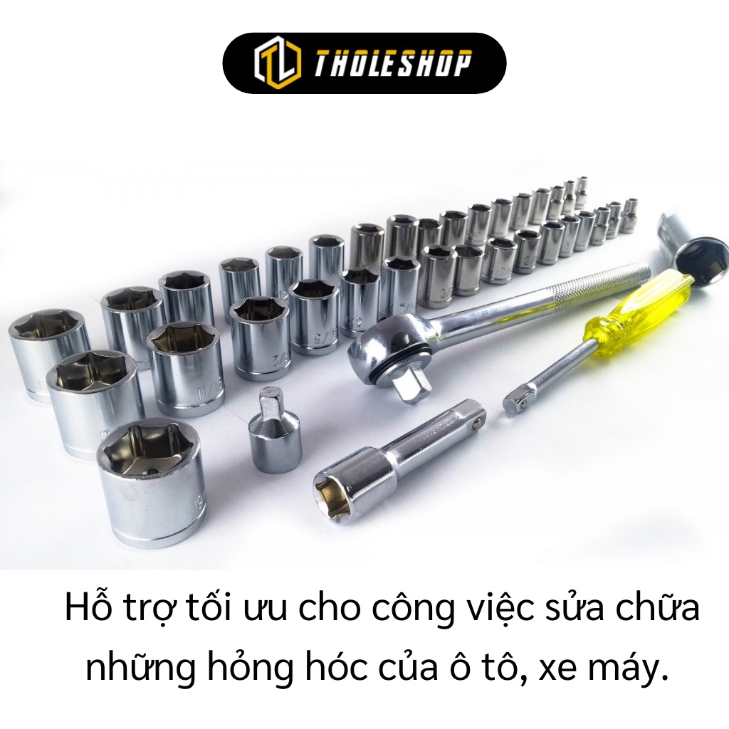 Bộ Dụng Cụ Sửa Chữa Đa Năng - Hộp 40 Món Mở Bulong Ốc Vít Sửa Chữa Xe Máy, Ô Tô 2444