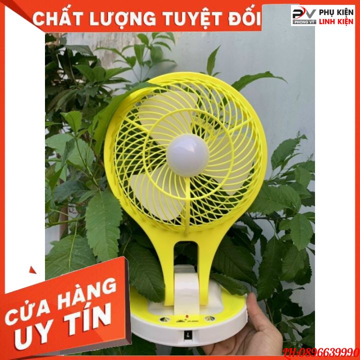 Quạt sạc tích điện đèn Led gấp gọn MiniFan JR-5580