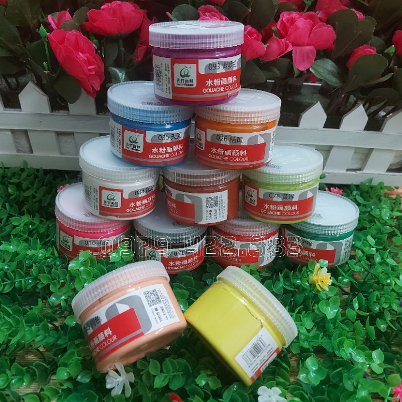 Màu Goauche  tô vẽ tranh, tô tượng đa năng