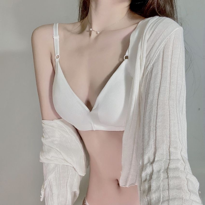 Áo Lót Không Gọng Mút Mỏng Siêu Ôm Đẩy Ngực, Co Dãn Cực Tốt – Áo Bra nữ Cotton Mềm Mịn - B038