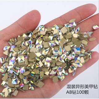 Đá Khối Chân Bằng Mix 100 viên Siêu Sáng