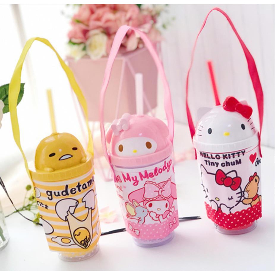 Túi Xách Tay Đựng Ly Nước Hình Hello Kitty