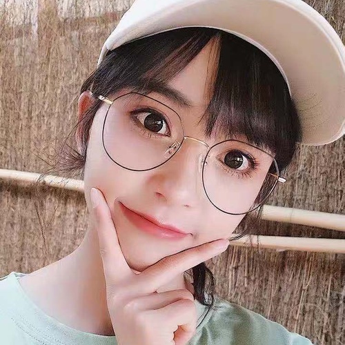 Kính cận thị học sinh kính phẳng chống ánh sáng xanh Hàn Quốc gương phẳng nam và nữ phù hợp với tất cả các phụ kiện thời trang
