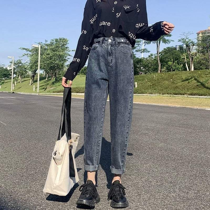 Quần Jean baggy phong cách Hàn Quốc