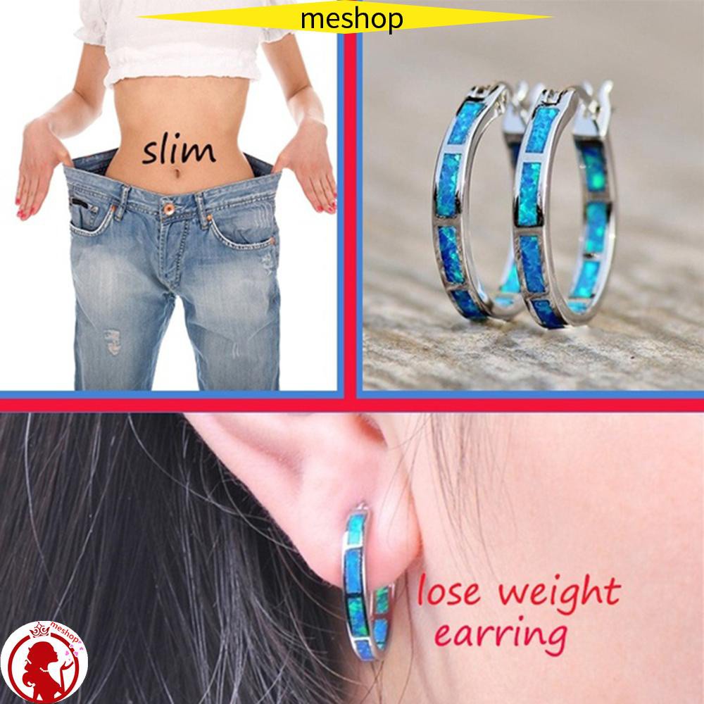 🍒ME🍒 New Weight Loss Hoop Gift Healthy Stimulation Acupoint Slimming Earring Women Fashion Jewellery Multicolor Hot Chakra Stud Earrings Alloy|Earrings/Multicolor