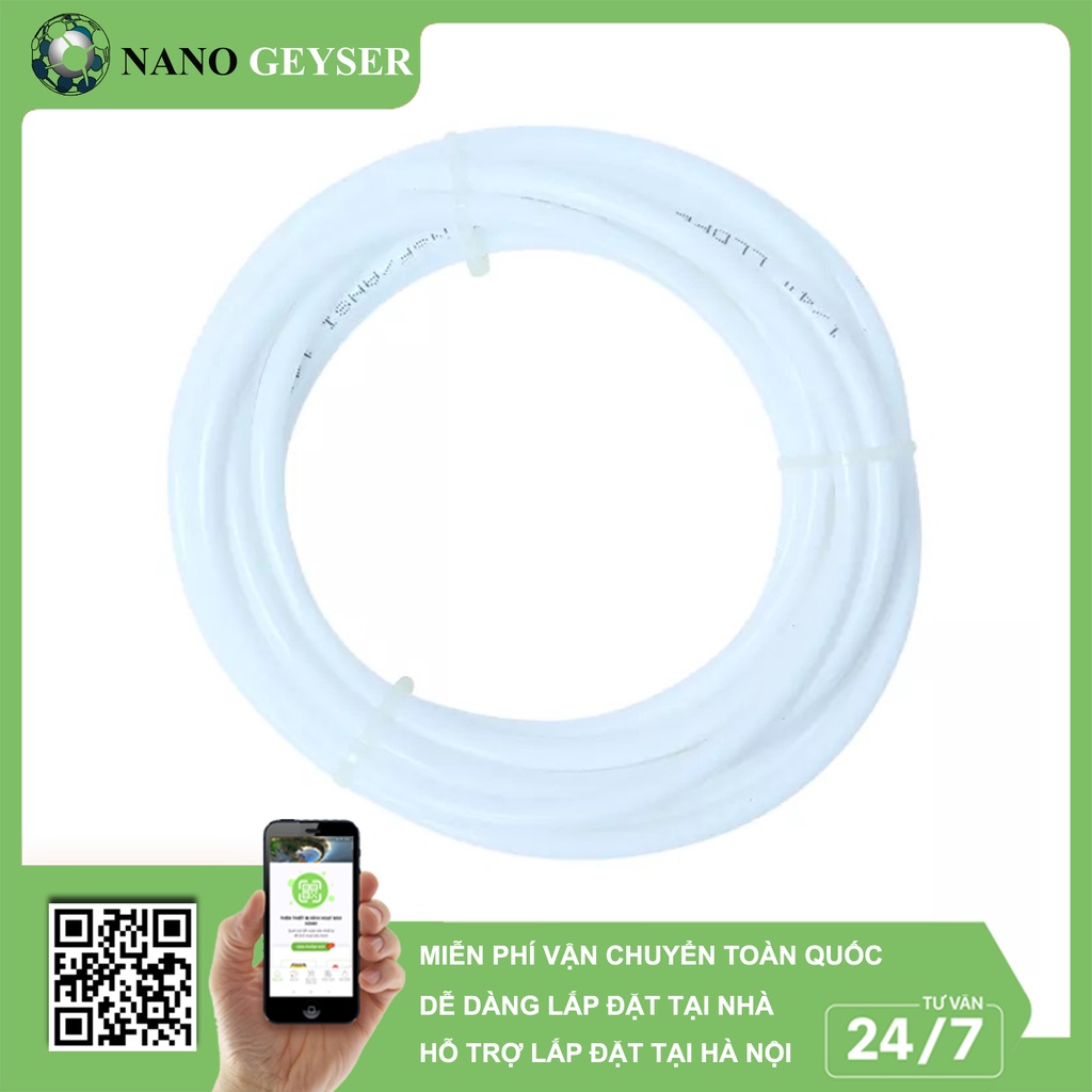 Dây cấp và dây thải máy lọc nước, Dây phi 10 và phi 6, Giá 1 mét