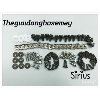 Bộ ốc dàn nhựa xe máy sirius