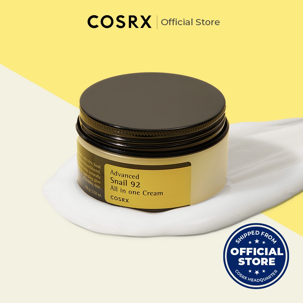 Kem dưỡng ẩm cosrx tái tạo phục hồi da chiết xuất 92% dịch ốc sên tất cả trong một 100ml