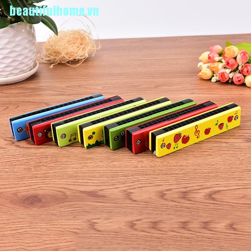 Kèn Harmonica Tremolo 16 Lỗ Đồ Chơi Âm Nhạc Cho Bé