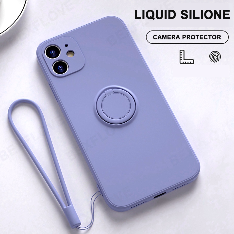 Ốp Điện Thoại Silicone Mềm Có Giá Đỡ Nam Châm Cho iPhone 14 13 12 11 Pro MAX Mini X XS MAX XR 6 6S 7 8 Plus 12Pro 13Pro