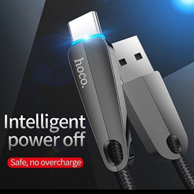 Cáp Tự Ngắt Hoco U35 Type C 5V-2.4A max - Hàng nhập khẩu