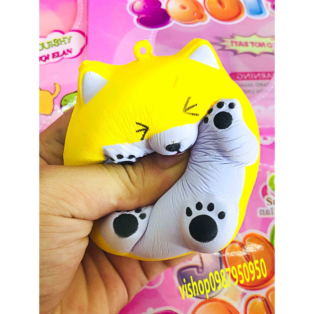 ĐỒ CHƠI SQUISHY  CHUỘT HAMSTER Ú TRÒN NHẮM MẮT LÈ LƯỠI mã FQV4 Wcàng mua càng rẻ