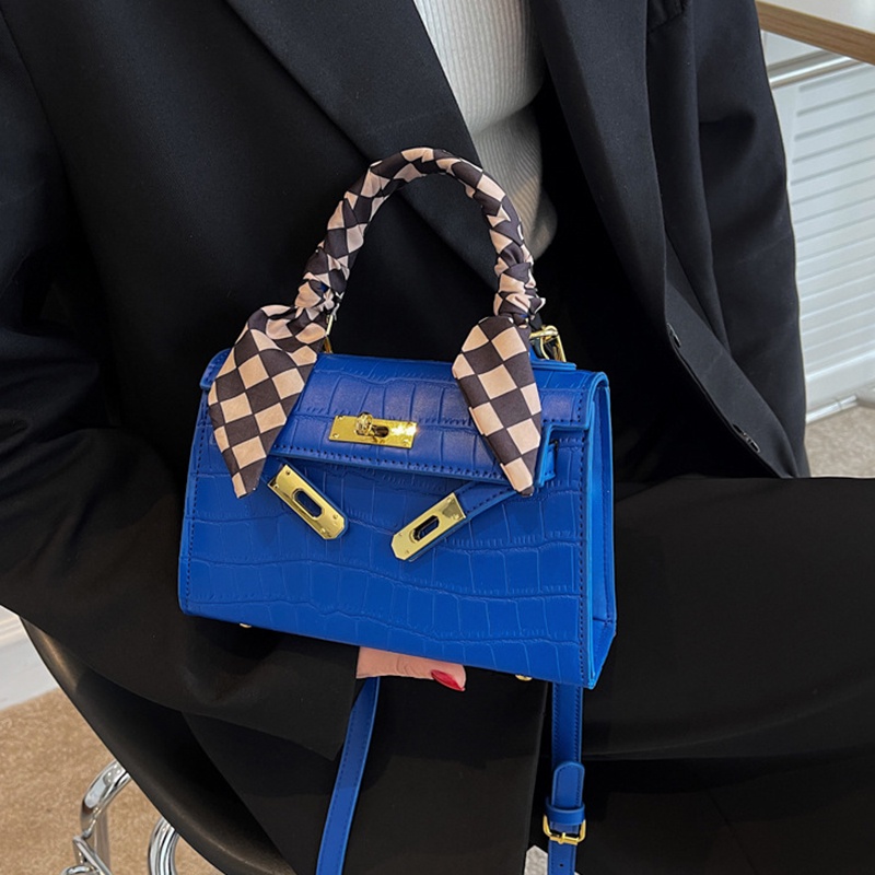 IELGY Túi Đeo Chéo Có Khăn Choàng Cổ Họa Tiết Vân Đá Thời Trang Cho Nữ