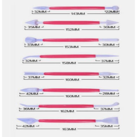 Bộ 8 Que Tạo Hình Fondant Loại Tốt