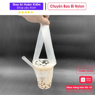 1KG Túi Chữ T Có Quai Xách, Túi Đựng 1 Cốc Cafe Sinh Tố Mang Đi Thuận Tiện