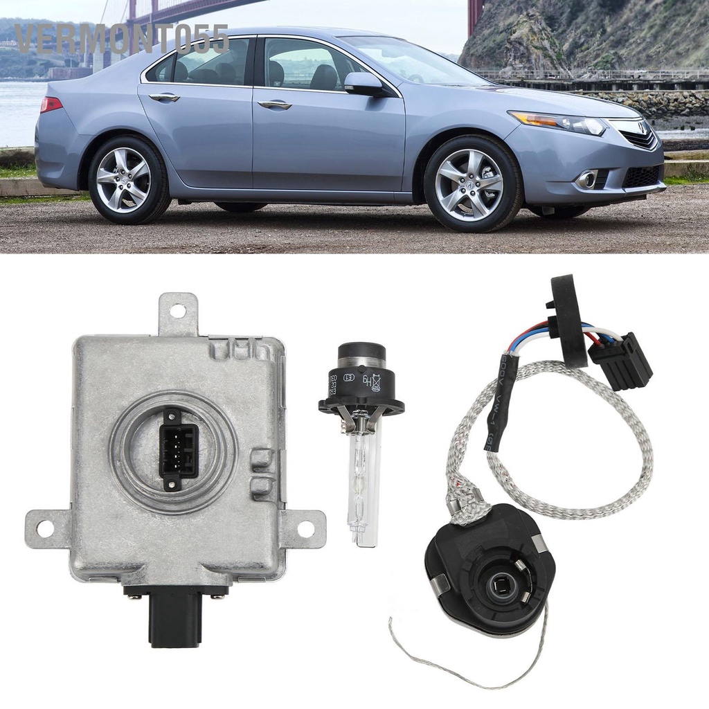 Vermont055 Ballast đèn pha Xenon HID với bộ đánh lửa D2S Bóng chống nước IP68 W3T19371 Thay thế cho Acura TSX MDX RDX ILX TL TLS