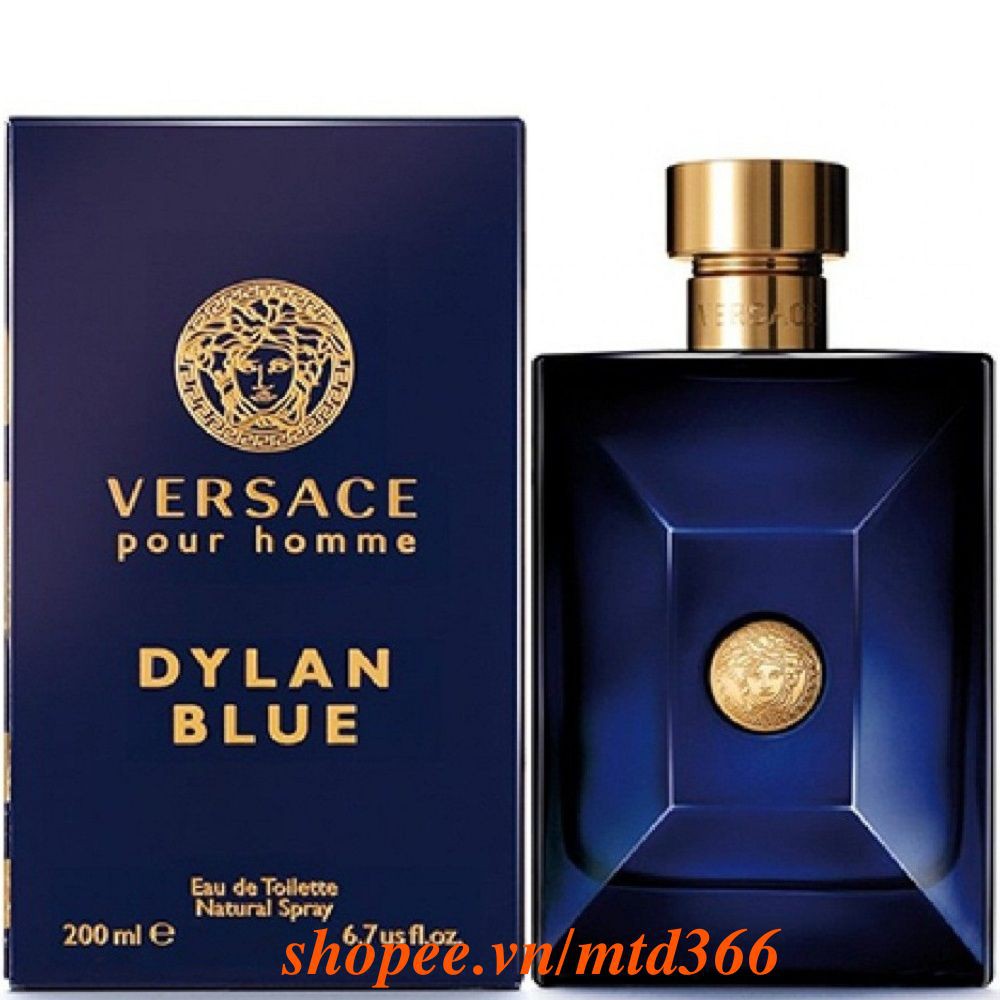 Nước Hoa Nam 200Ml Versace Dylan Blue Pour Homme Chính Hãng.