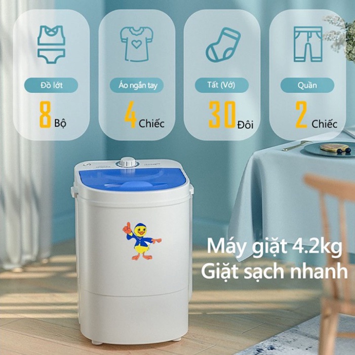 Máy giặt mini cao cấp, giặt nhanh tiết kiệm thời gian công sức cho các mẹ