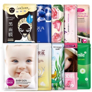 [CÓ SẴN ] Set 10 miếng mặt nạ Bioaqua các loại