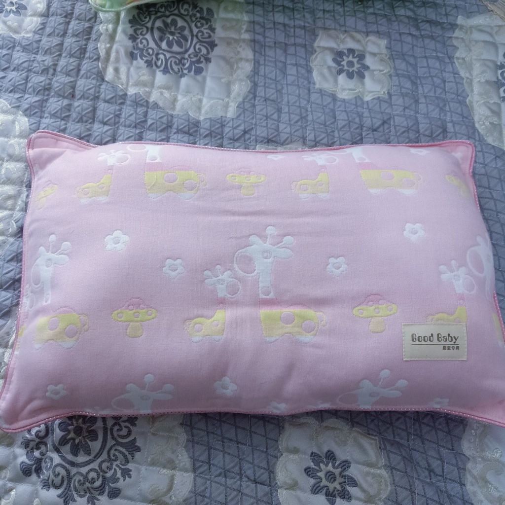 Gối bông cho bé 100% cotton chính hãng TOPAZ kích cỡ 30 x 50 siêu đáng yêu mềm mịn êm ái dành cho bé yêu