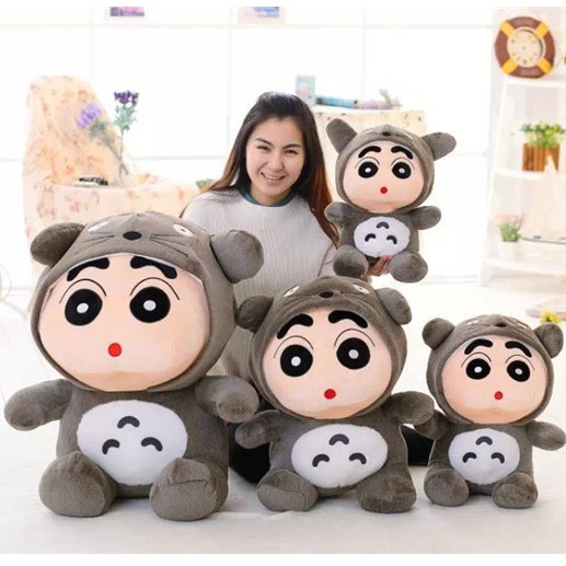 Shin cậu bé bút chì cosplay totoro - Gấu Bông Shin nhồi bông cao cấp 3 size