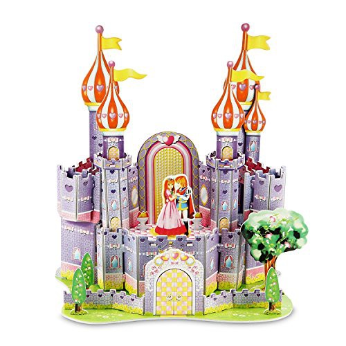 Bộ xếp hình 3D Puzzle là mô hình giấy lâu đài công chúa độc đáo