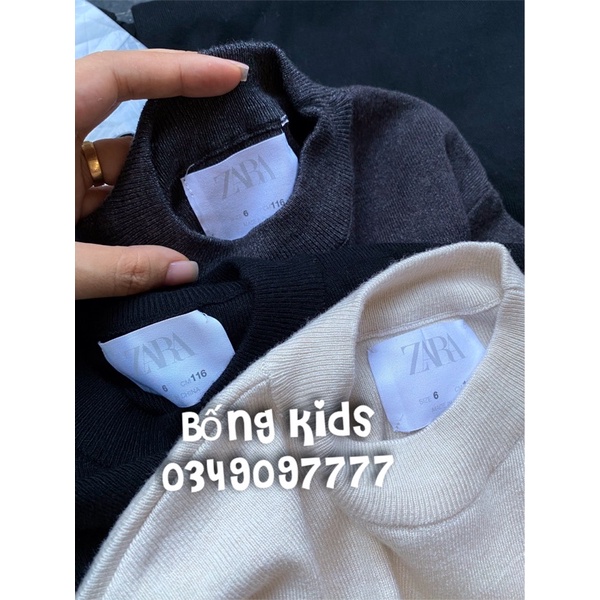 Váy Len Bé Gái Dáng Suông Tay Bồng ZR