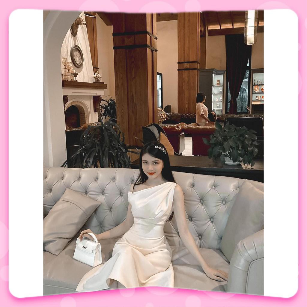 Đầm Nữ, Đầm dự tiệc lệch vai xòe sang trọng quý phái thời thượng V | BigBuy360 - bigbuy360.vn