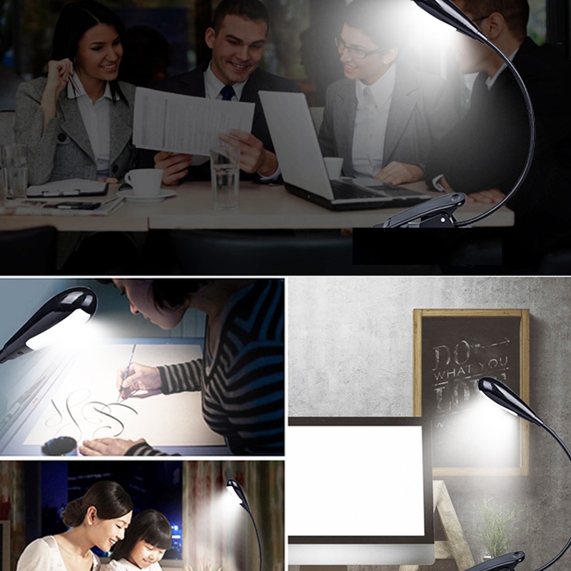 Đèn Led Đọc Sách Mini Có Kẹp Tiện Lợi