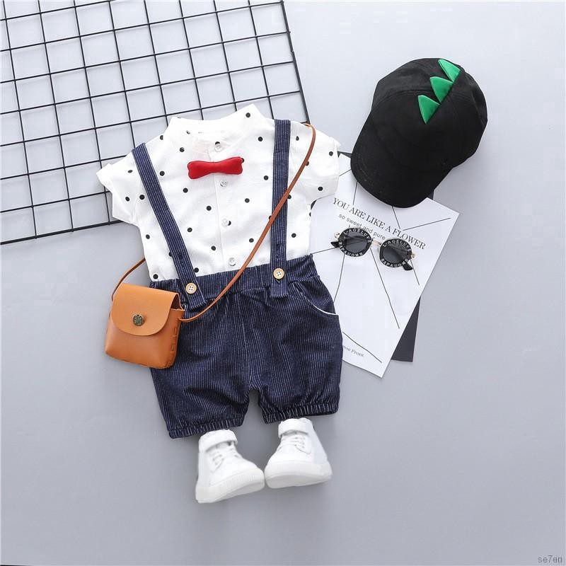 Set quần áo chấm bi xinh xắn dành cho bé