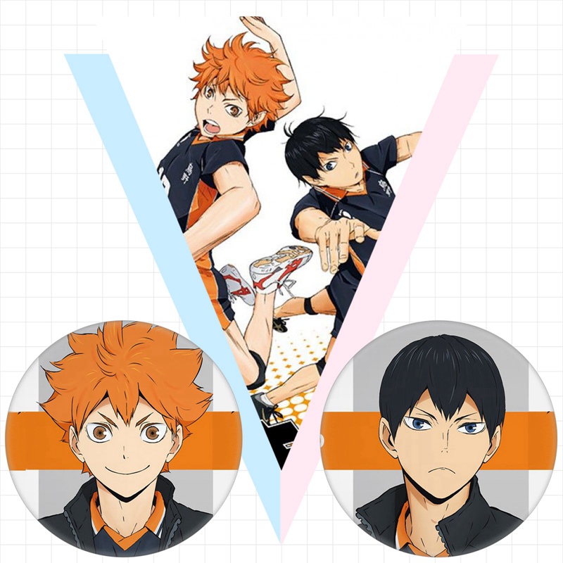 Ghim Cài Áo Hình Nhân Vật Hoạt Hình Haikyuu Cá Tính Brh5831