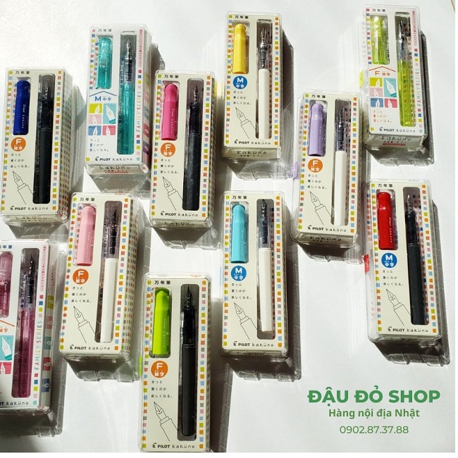 [NHIỀU MÀU - FREESHIP] Bút máy Nhật Bản Pilot Kakuno - Hàng nội địa Nhật.