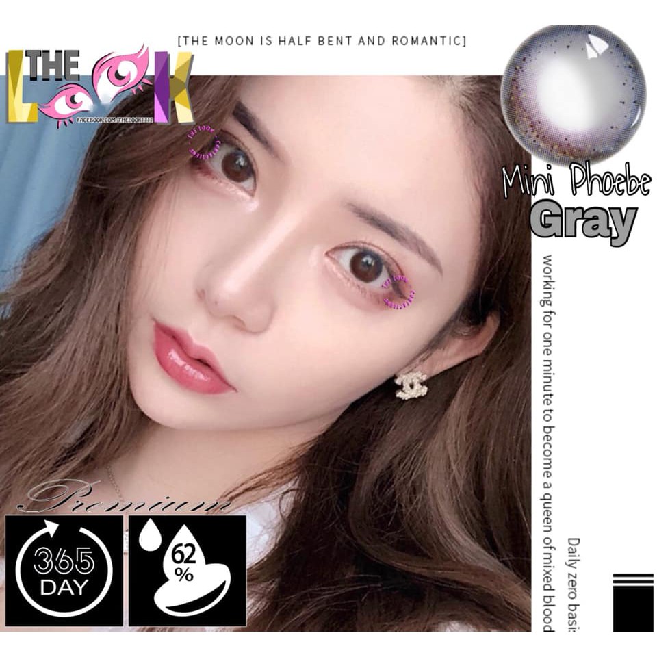 THE LOOK PRO - CONTACT LENS MÀU BROWN ( NÂU MỠ GÀ ) VÀ GRAY ( XÁM HOÀNG HÔN ) - GIÃN NHẸ - 0 ĐỘ