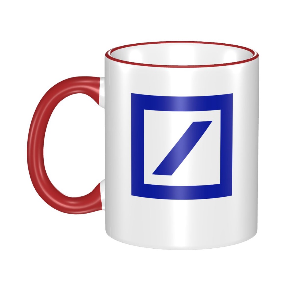 Deutsche Bank Logo Cốc Cà Phê Sáng Tạo Cốc Cặp Đôi Cốc Gốm Đơn Giản Hợp Thời Trang Cốc Uống Gốm 330m