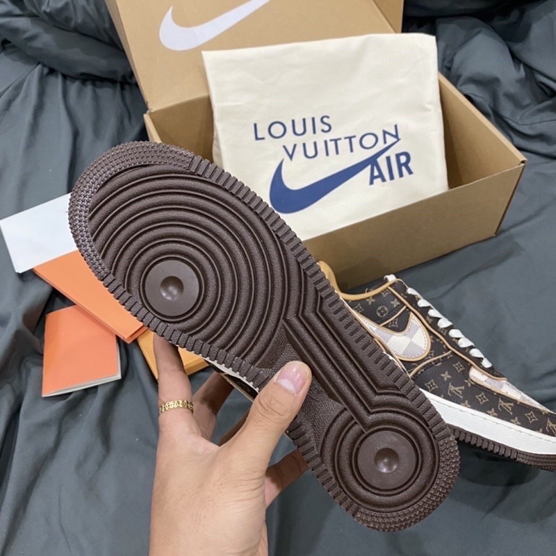 GIÀY AF'1 LV TRẮNG NÂU LAI AI SC