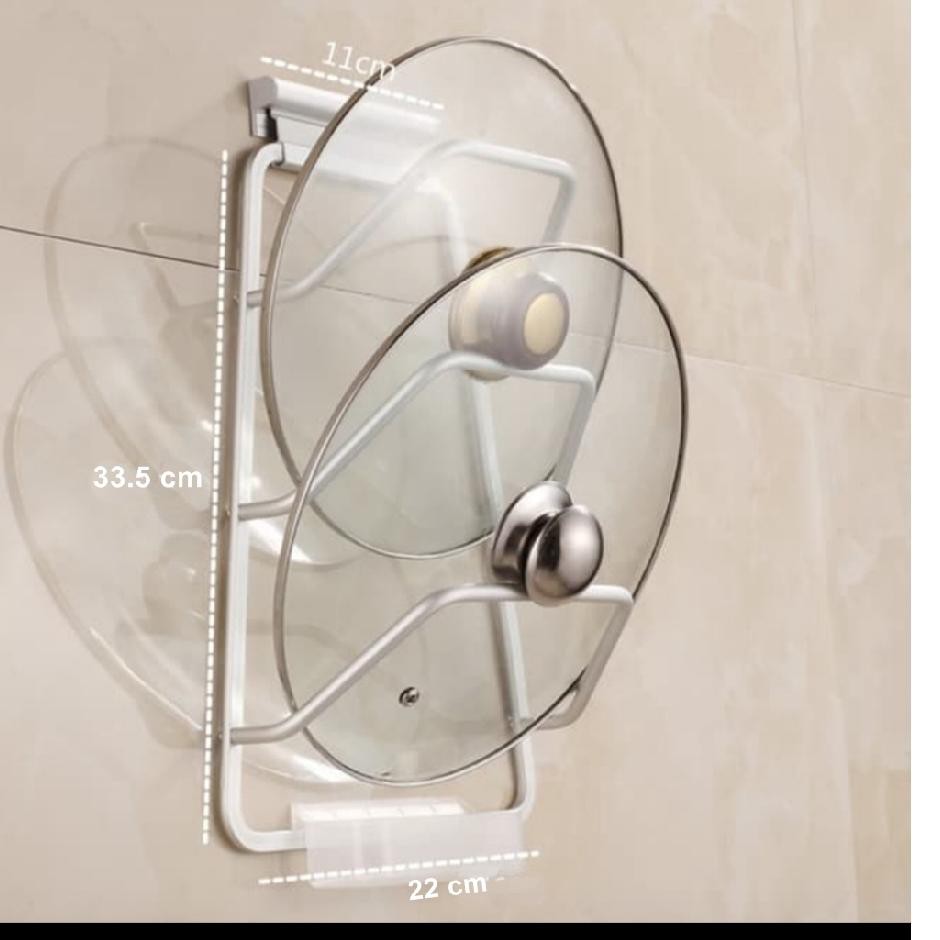 Giá Đỡ Nắp Nồi Bằng Nhôm Kèm Hộp Đựng Nước M678 Tiện Dụng Cho Nhà Bếp | BigBuy360 - bigbuy360.vn