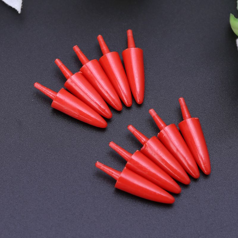 Set 50 Mũi Người Tuyết Bằng Nhựa 12x23mm Làm Đồ Thủ Công Cho Bé DIY