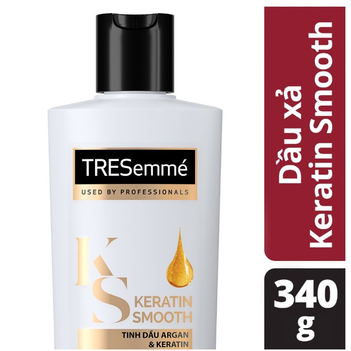 Dầu Xả TRESemmé Keratin Smooth Tinh Dầu Argan và Keratin Vào Nếp Suôn Mượt 340g