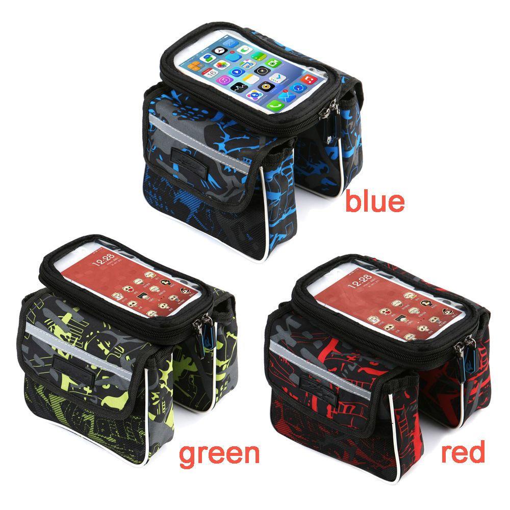 Túi Đựng Điện Thoại Màn Hình Cảm Ứng 6.2inch Gắn Khung Trước Xe Đạp