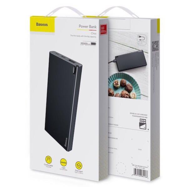 Sạc dự phòng siêu mỏng, siêu nhẹ Baseus 10.000 mAh Choc PPALL-QK1G