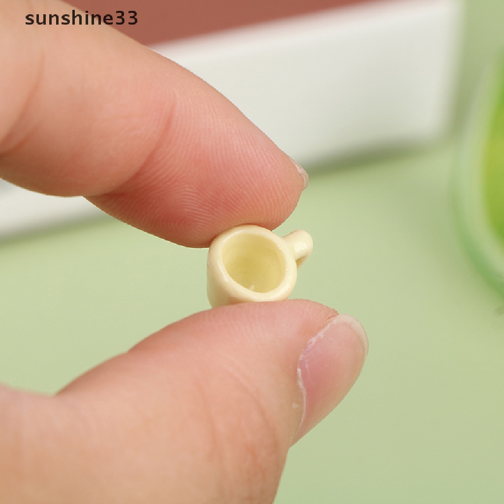 Bộ 5 Ấm Tách Trà Bằng Gốm Tỉ Lệ 1: 12 Trang Trí Nhà Búp Bê