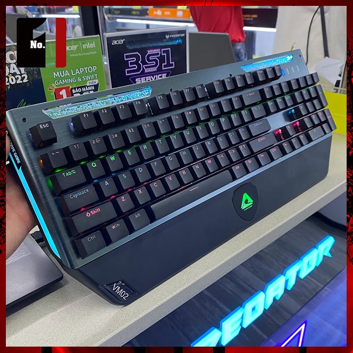Bàn Phím Cơ Keycap Xuyên Led Gaming VSP VM02 Led Rgb Bàn Phím Máy Tính Laptop Pc Chơi Game Có Dây