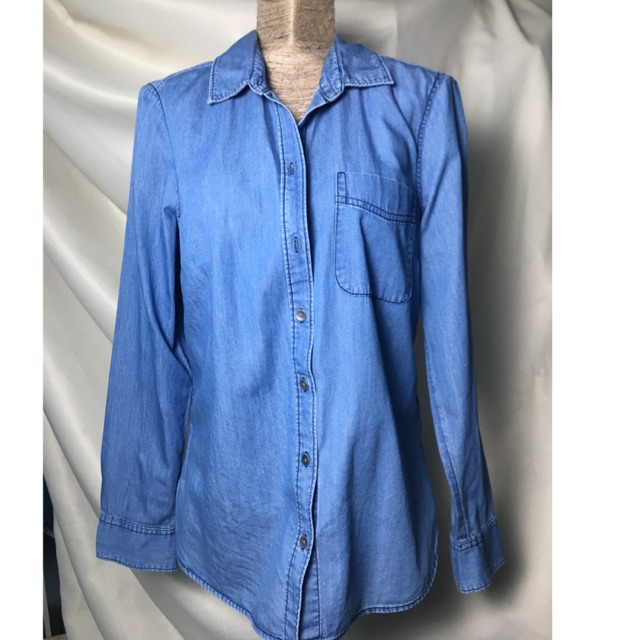 áo sơ mi jean mỹ ,old navy used,size s