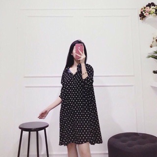 Đầm suông bi caro