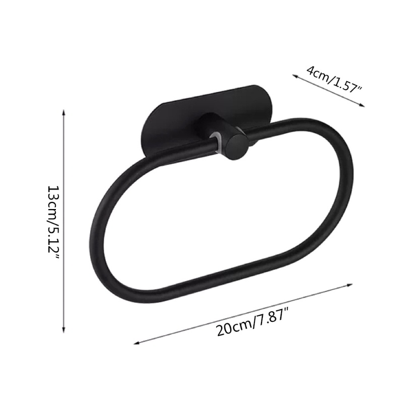 Giá Đỡ Khăn Gắn Tường Hình Oval Phong Cách Hiện Đại