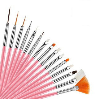 Bộ cọ vẽ móng 15 chiếc trang trí móng làm nail