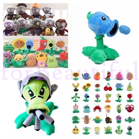 Đồ Chơi Nhồi Bông Mềm Mại Hình Hoa Hướng Dương/ Zombie Thể Thao Làm Quà Tặng Cho Bé 12-30cm 40 Loại