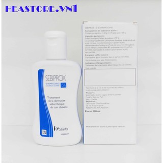 [HSD:04/2021] DẦU GỘI TRỊ GÀU SEBIPROX - 100ml